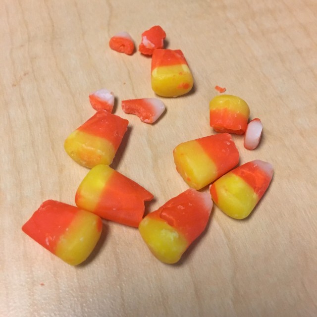 broken candy corn