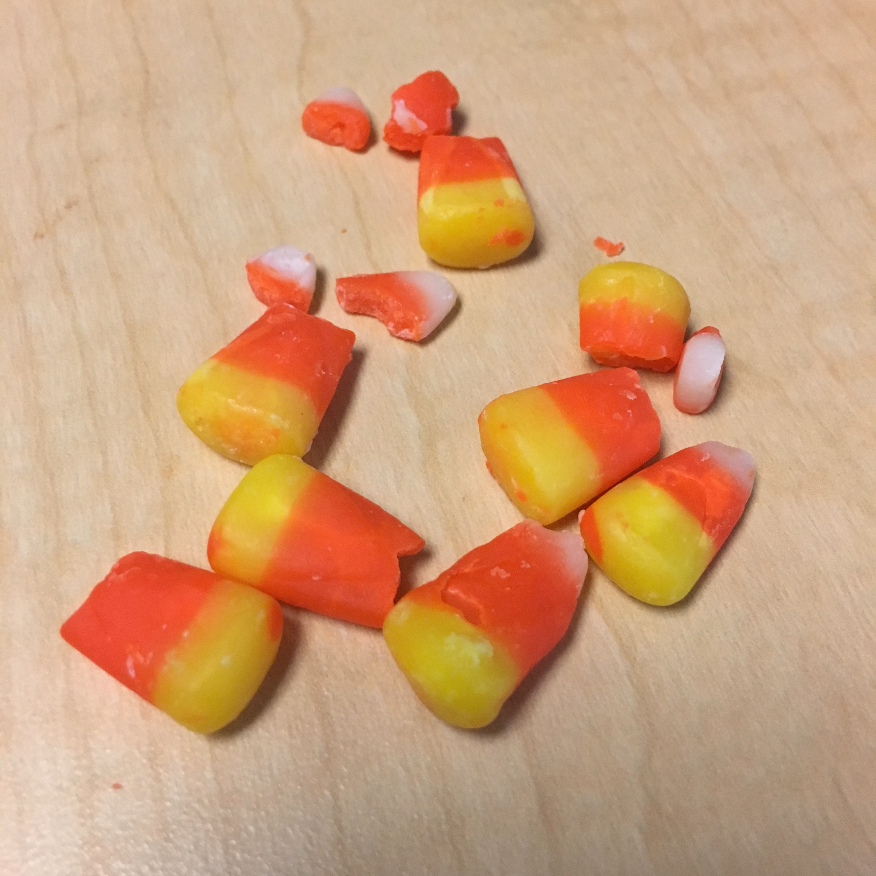 Broken Candy Corn.