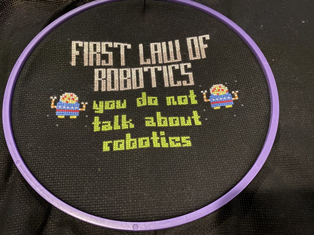 First law of robotics: You do not talk about robotics